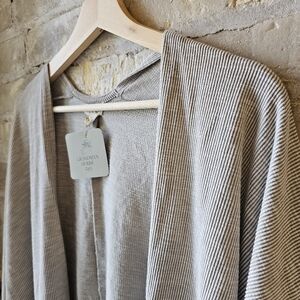 DONNI Lightweight Striped Cardigan